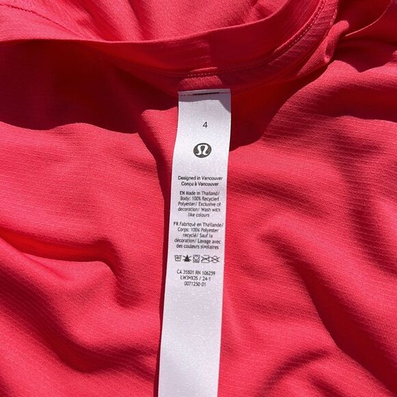 Lululemon Ultralight Hip-Length Long-Sleeve Shirt glazed pink size 4 NWT - Picture 6 of 6